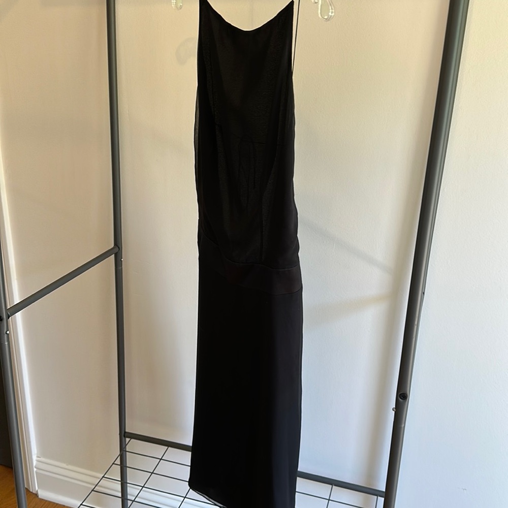 Halston black dress size 10 vintage